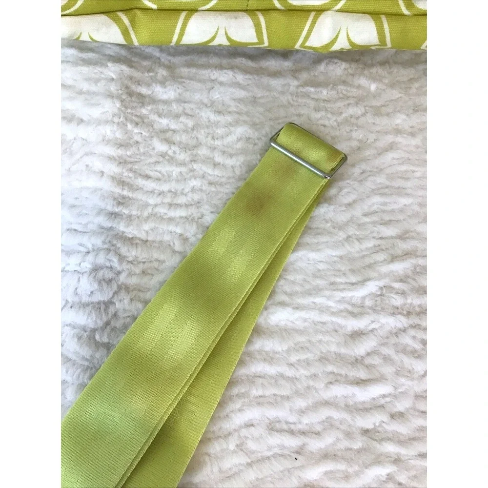 Petunia Pickle Bottom Diaper Bag Big Tote Washable Vinyl Limey Yellow Crossbody